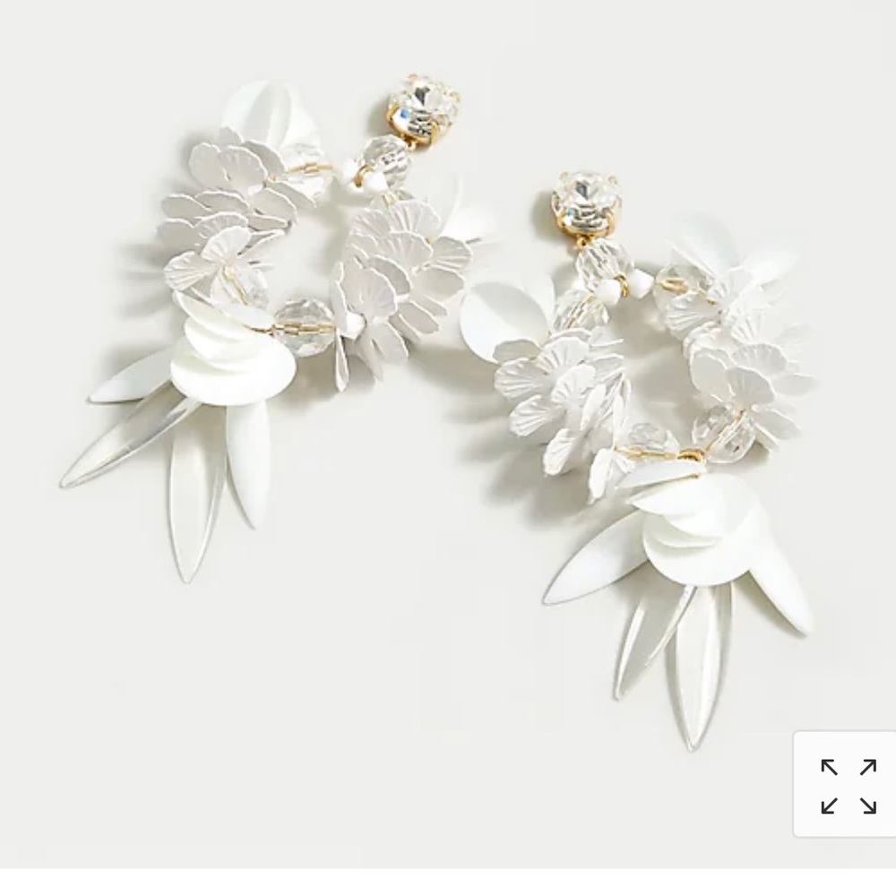 J. Crew Bird of Paradise Statement earrings